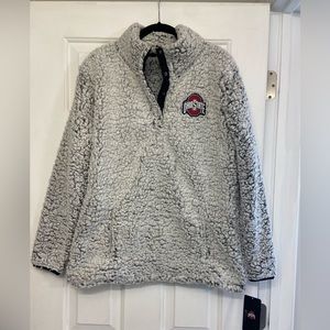 Ohio State Quarter Zip Sherpa Pullover